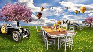 picnic in spring time