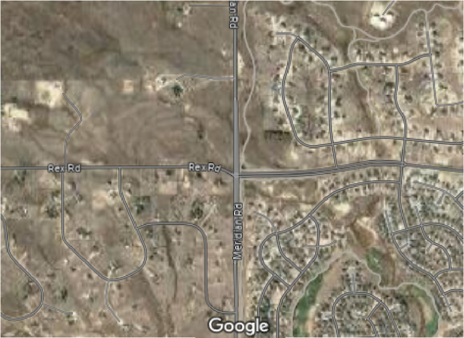 A google map showing the location of a neighborhood