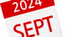 A calendar page showing September 2024 pinned with a red pushpin.